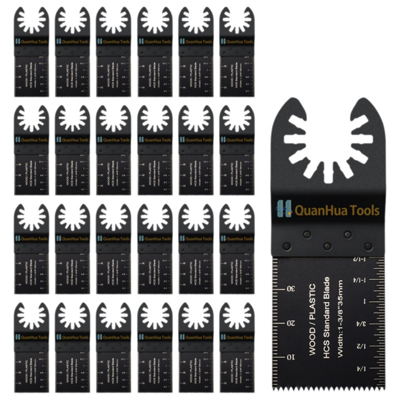 25 unids universal tesoro accesorios 1-3/8 acero de alto carbono hoja de sierra recta traje multi-función herramienta traje