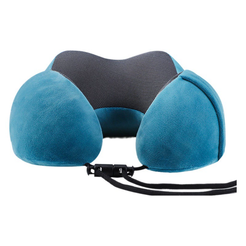 Хлопковая U-образная подушка с эффектом памяти, дорожная подушка, заводской логотип, креативная U-образная подушка для шеи Магнитная ткань подушка для шеи оптом