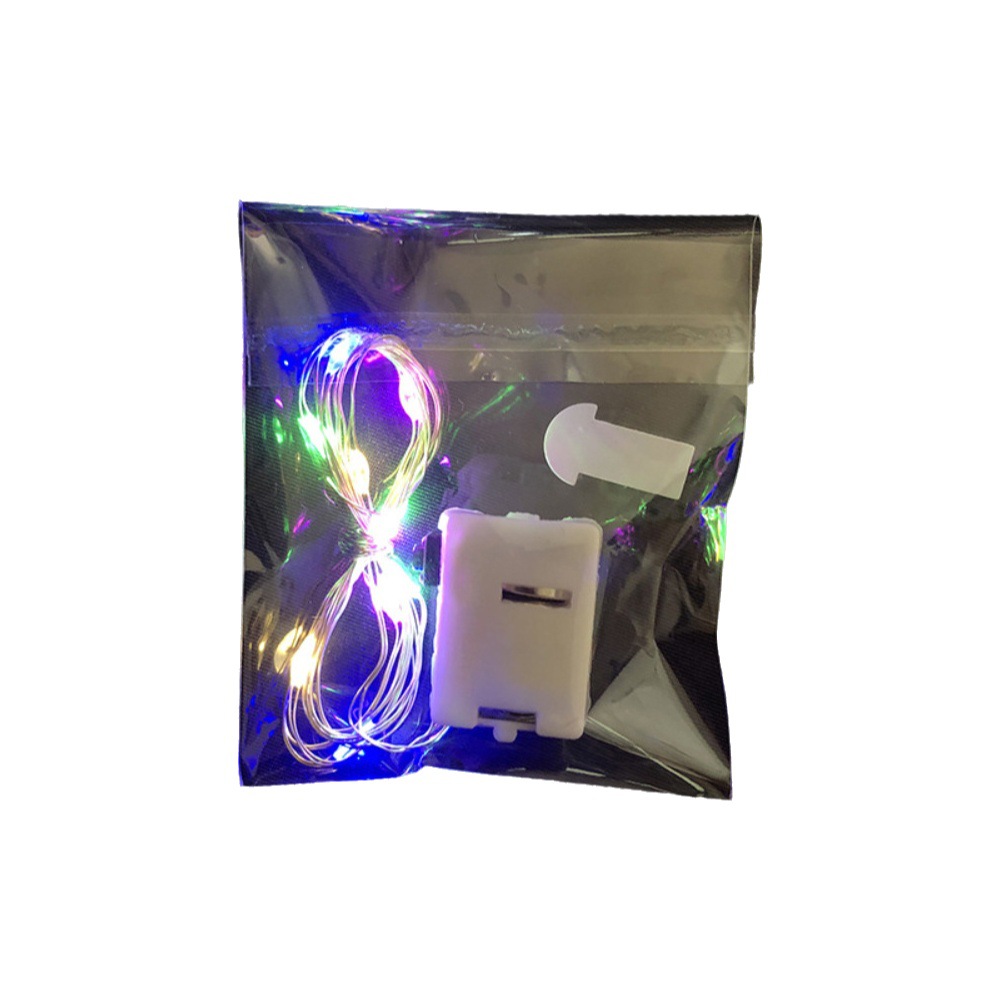 Línea luz led ca na estrellada alambre cobre con ramo flores coración atmósfera flash pequeña color