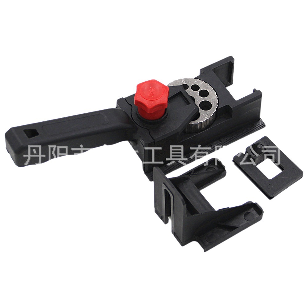 Transfronterizo de 10 hoyos de carpintería punzonado dispositivo de fijación de límite de posicionamiento DIY Carpintería 3-12mm anillo de límite de perforación traje