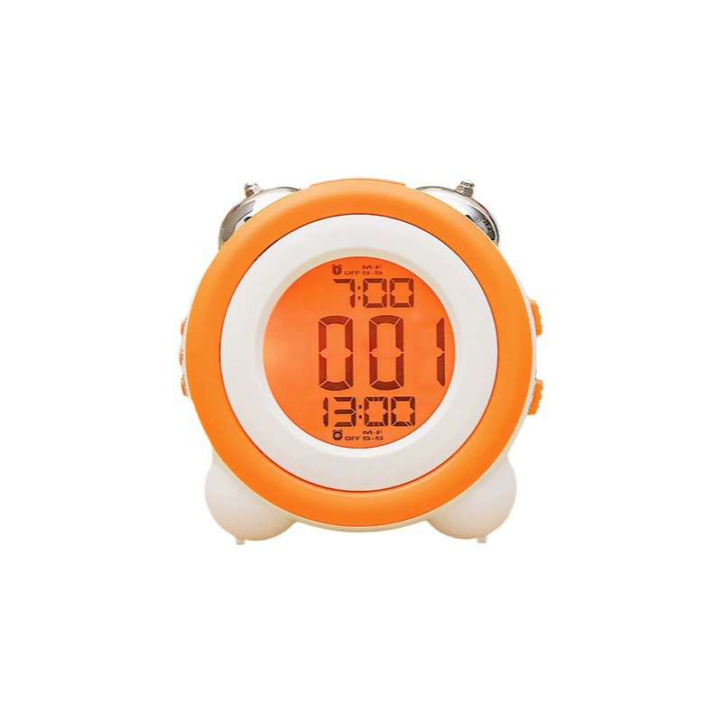 Творческий большой объем Простой Стерео светодиодный Будильник немой светящиеся электронные часы двойной Звонок два набора будильника 0705