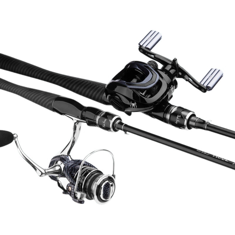 Traje de varilla de Luya de carbono M mango recto rueda giratoria mango de pistola rueda de gota de agua tiro largo Luya Rod sola varilla Luya venta al por mayor