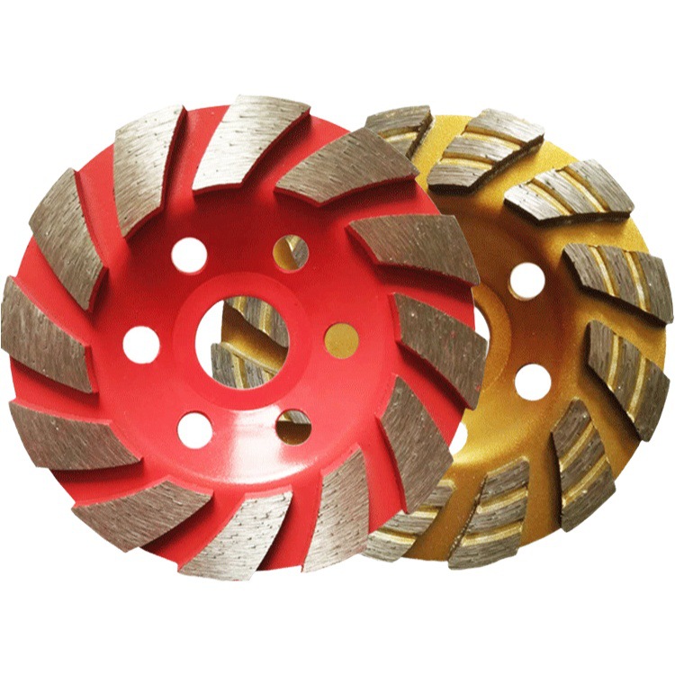 Diamante corrugado tazón de molienda y corte de la pieza amoladora angular Placa de molienda de piso 100mm cemento piedra tazón de hormigón pieza de molienda