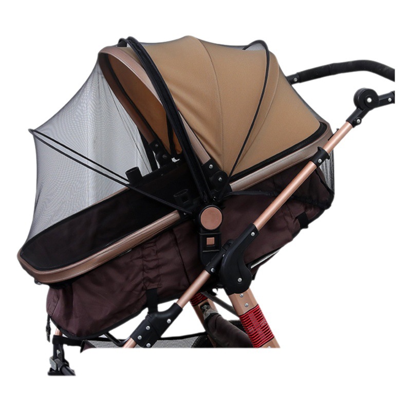 Cochecito de bebé de verano mosquitera cubierta completa cifrado universal portátil instalación-libre cochecito plegable mosquitera