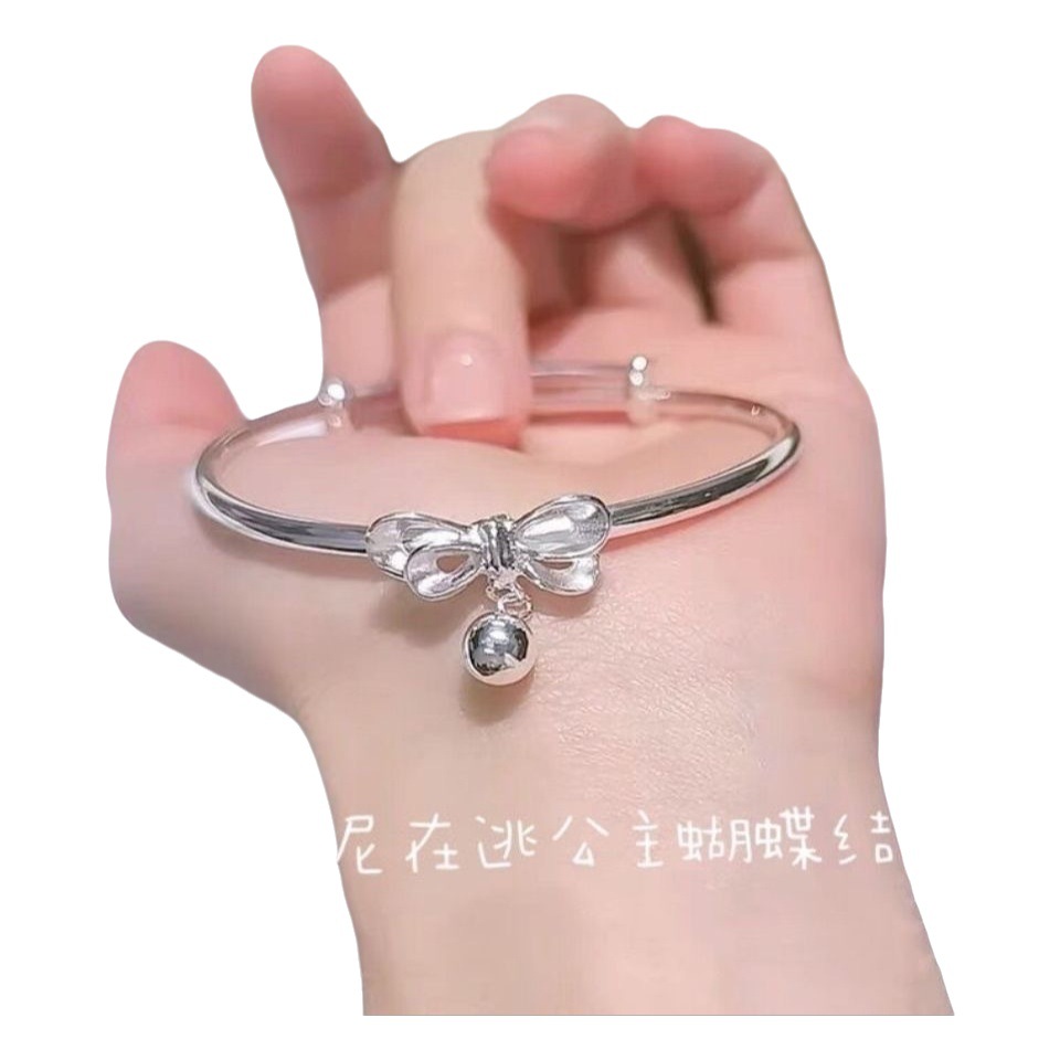 Pulsera estudiante plata arco campana novias pulsera dulce estudiante fresco pulsera escapó princesa regalo