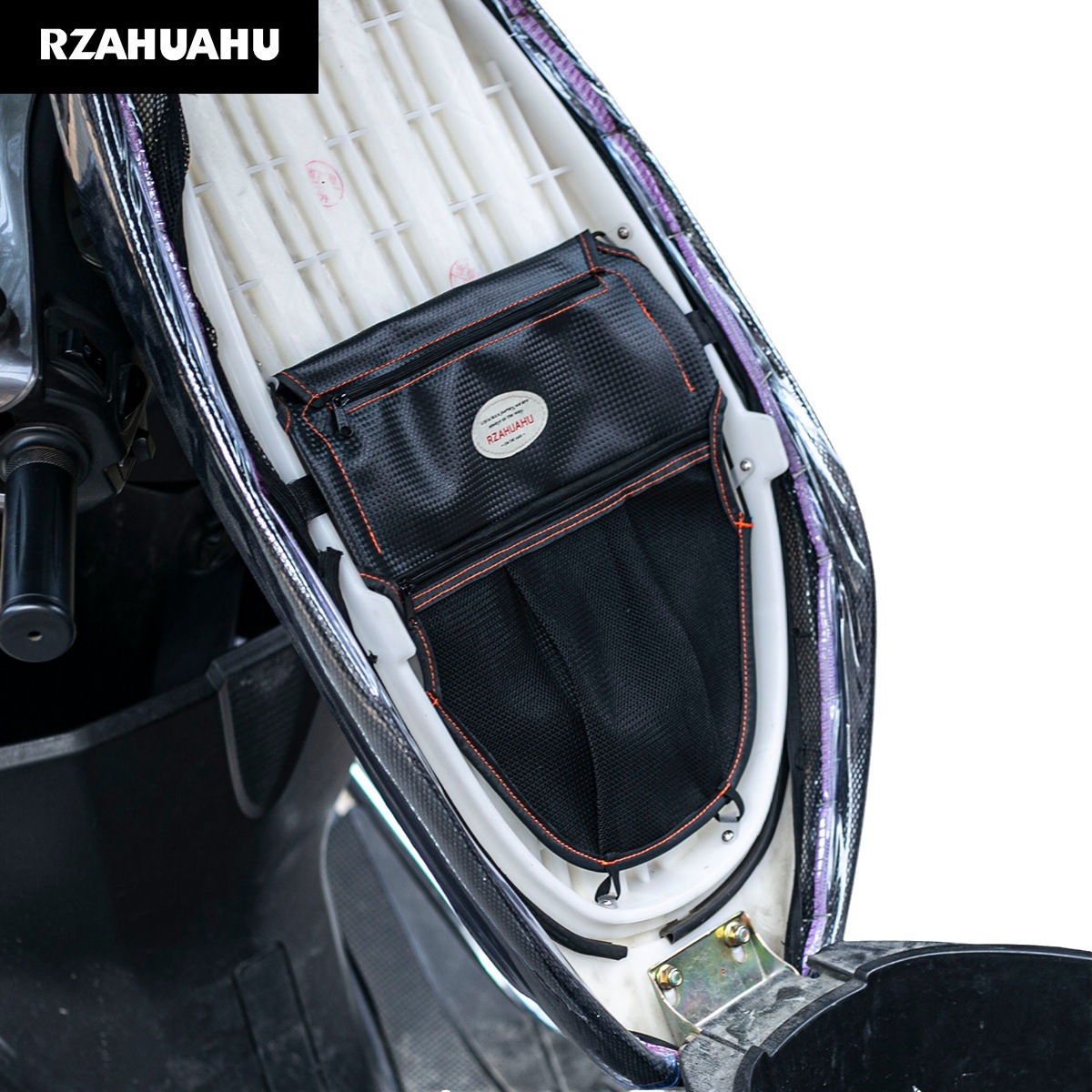 Accesorios de modificación de la motocicleta del coche eléctrico scooter bolsa de almacenamiento bolsa de asiento bolsa de almacenamiento eléctrica conveniente