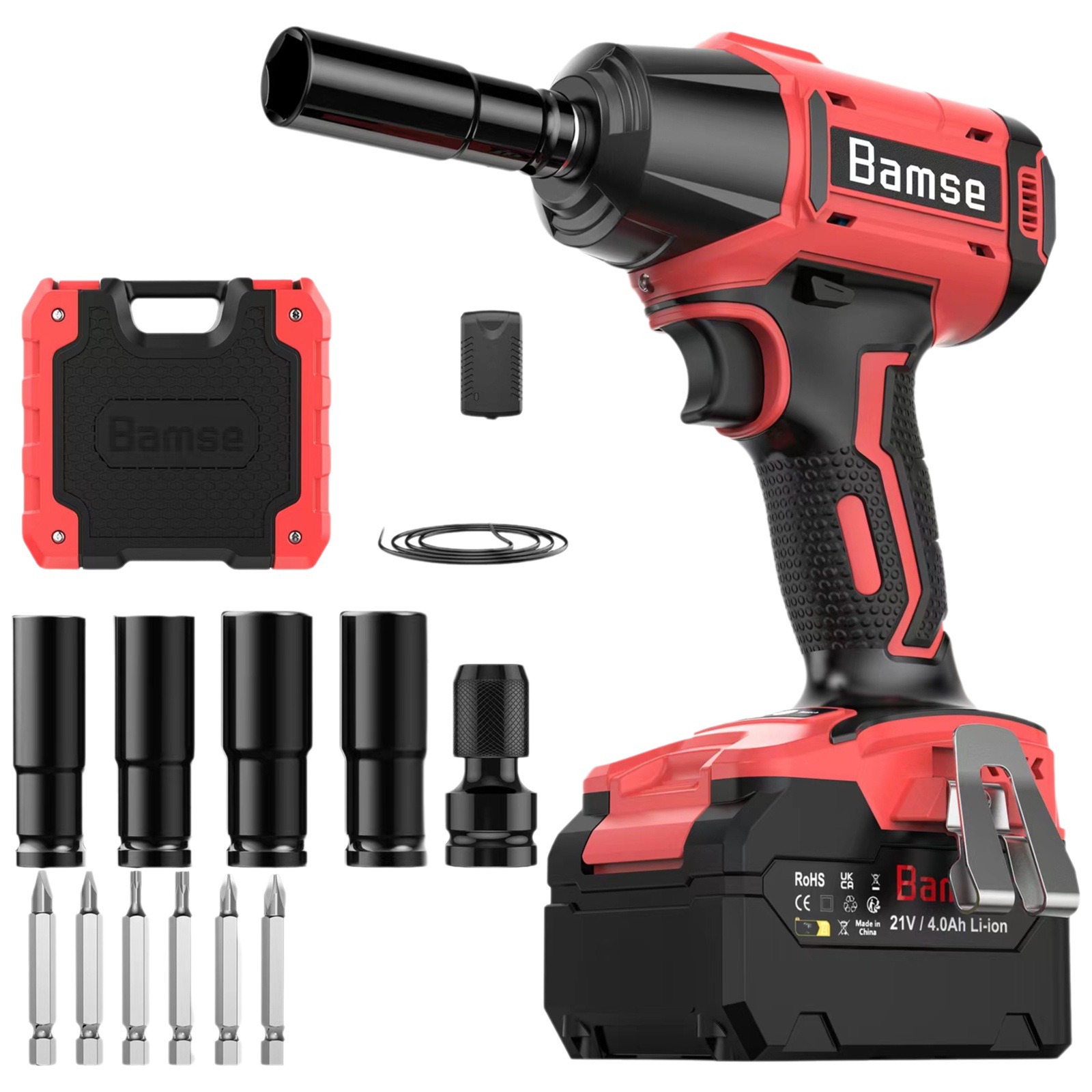 Llave eléctrica de iones de litio, llave de iones de litio, llave eléctrica de alta potencia para desbloqueo profundo, nuevo modelo de llave de iones de litio, taladro de iones de litio