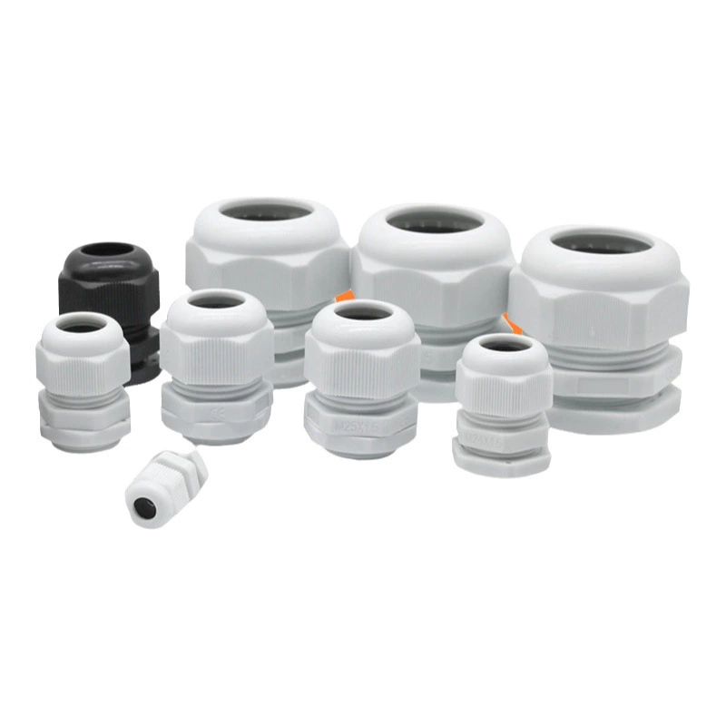 Метрический Пластиковый Кабельный соединитель с головкой геглан Тип M Водонепроницаемый Соединитель с резьбой Фиксированный водонепроницаемый разъем M12 * 1,5