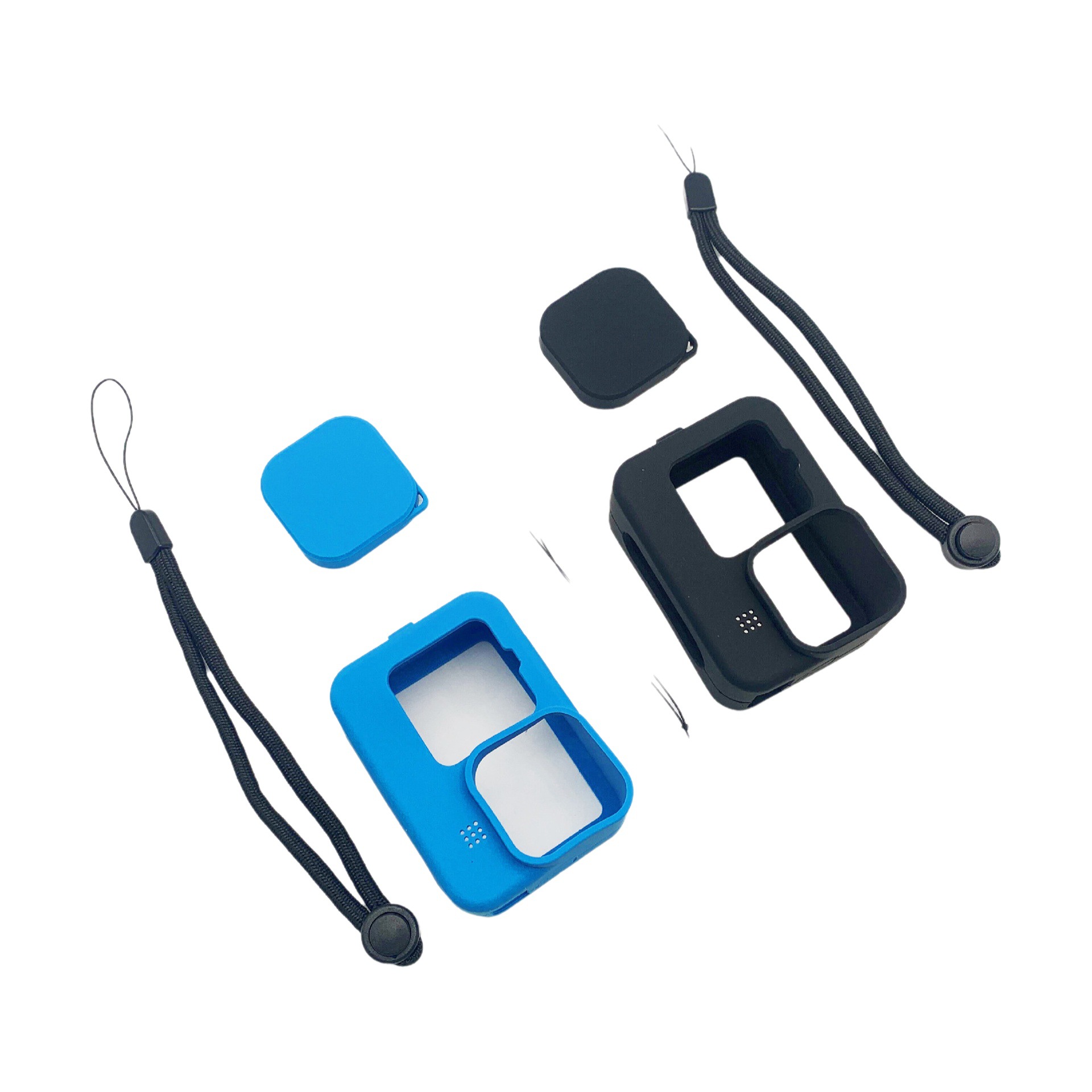 Gopro 13/12/11/10/9 Funda de silicona Funda anti-caída Cámara deportiva Funda protectora de metal desnudo Accesorios de cubierta de lente