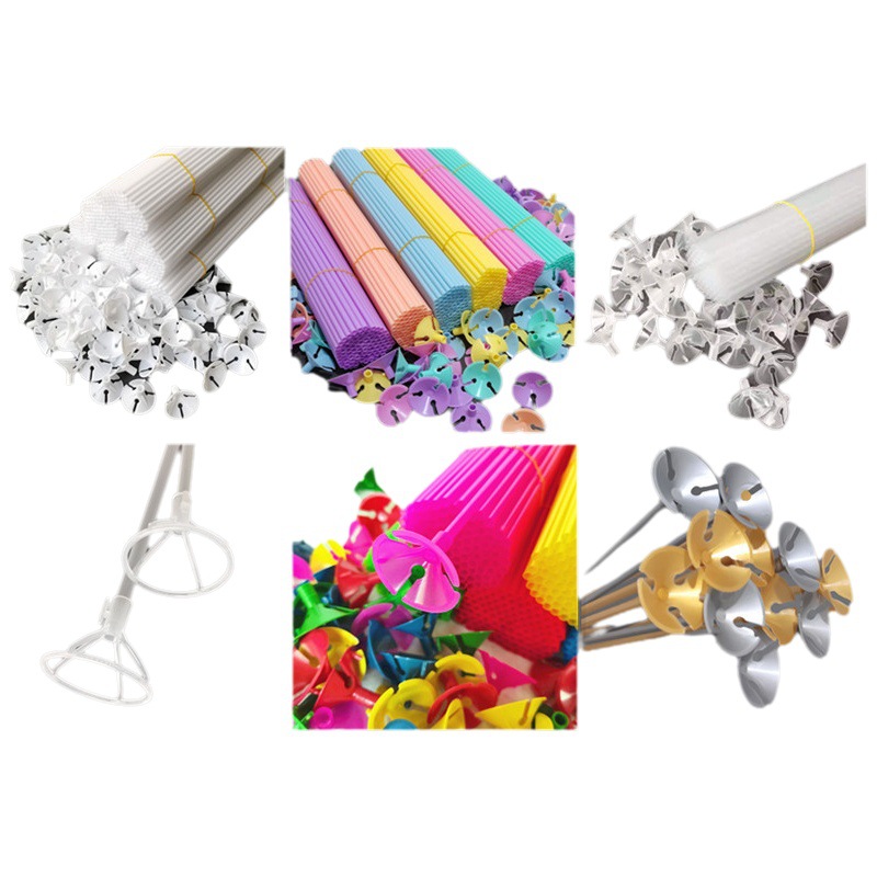 Factory Direct Sales Balloon Holder Rods, Thickened Aluminum Foil Balloon Hand-Held Sticks, Support Rods 32cm 40cm, Plastic Rods Wholesale