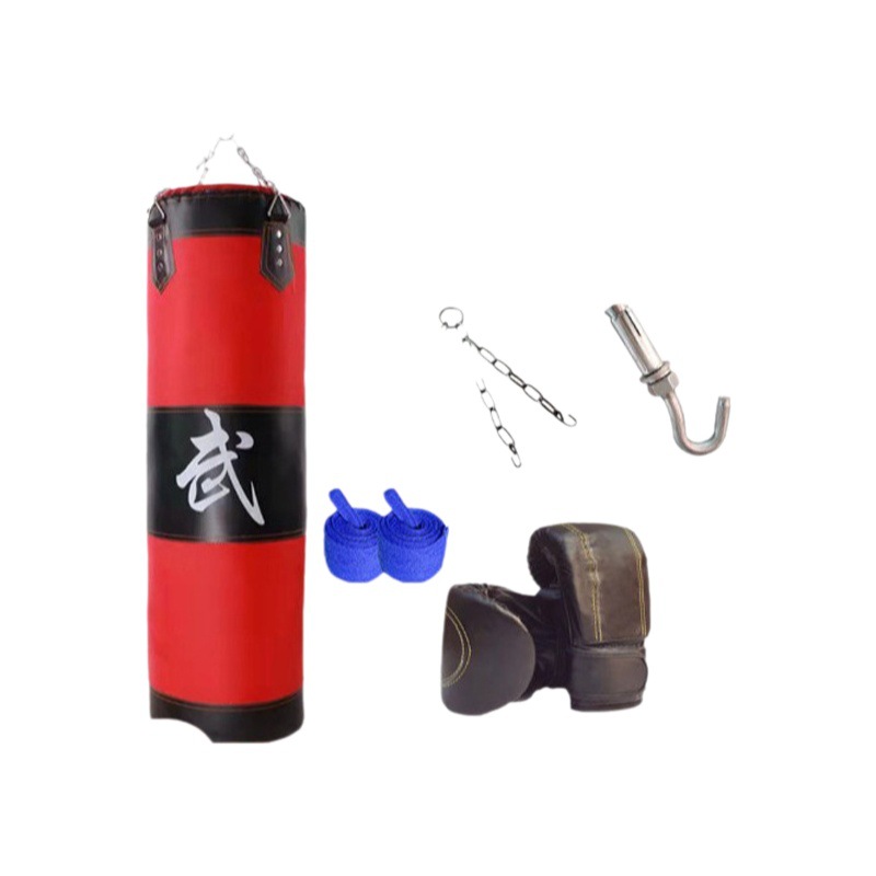 Boxeo bolsa de arena colgando bolsa de arena de cuero para el hogar para niños boxeo taekwondo adulto profesional Sanda equipo de entrenamiento de combate