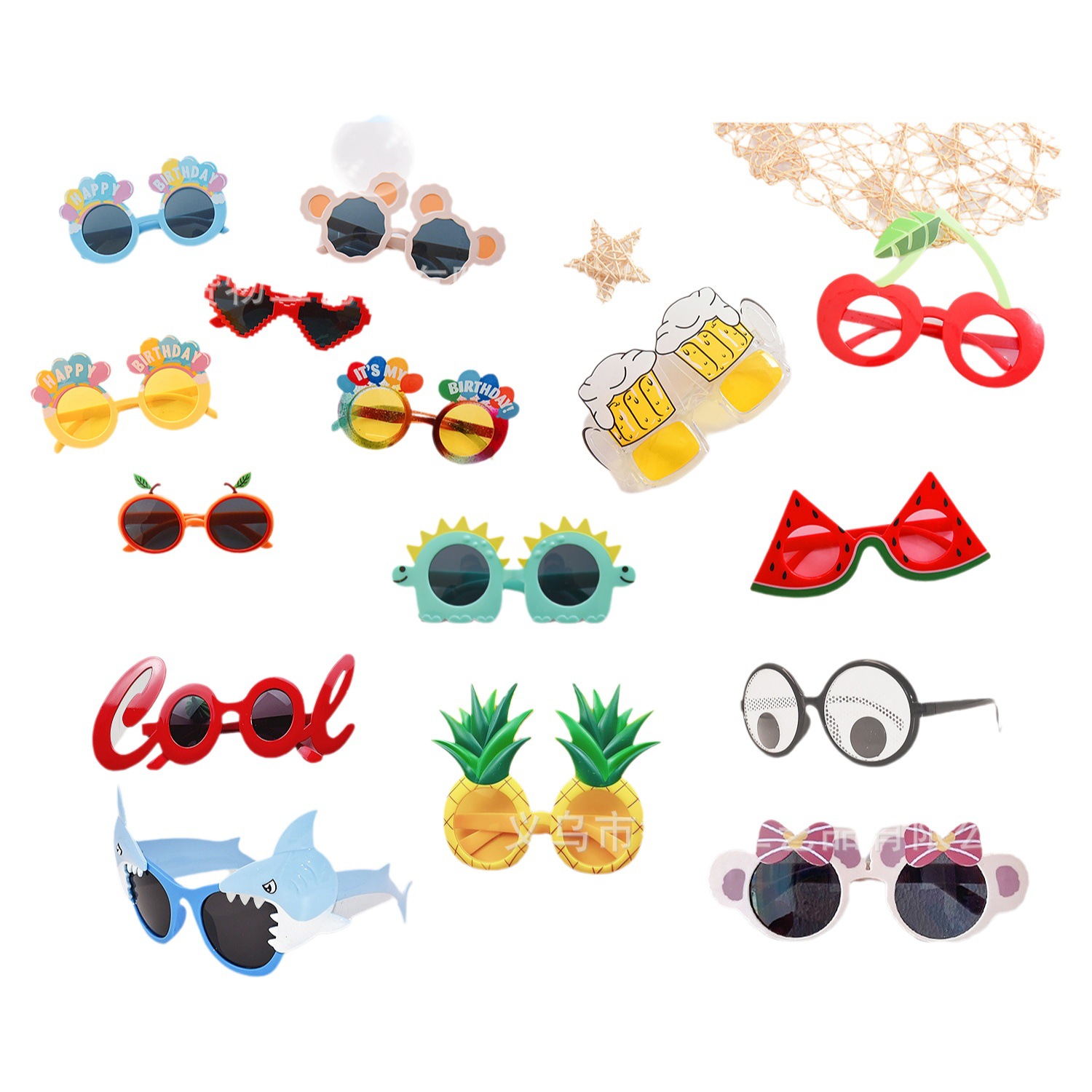 Gafas divertidas para fiesta de cumpleaños