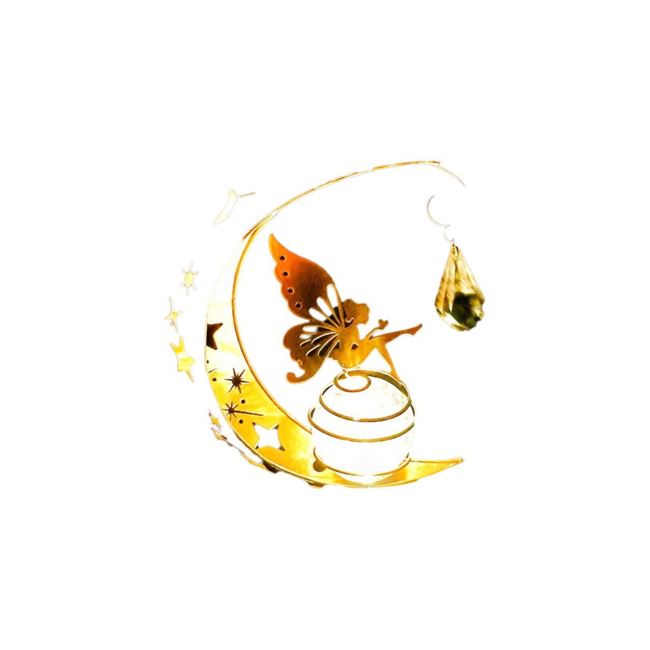 Fábrica nuevo hierro forjado jardín solar Ángel Luna lámpara paisaje