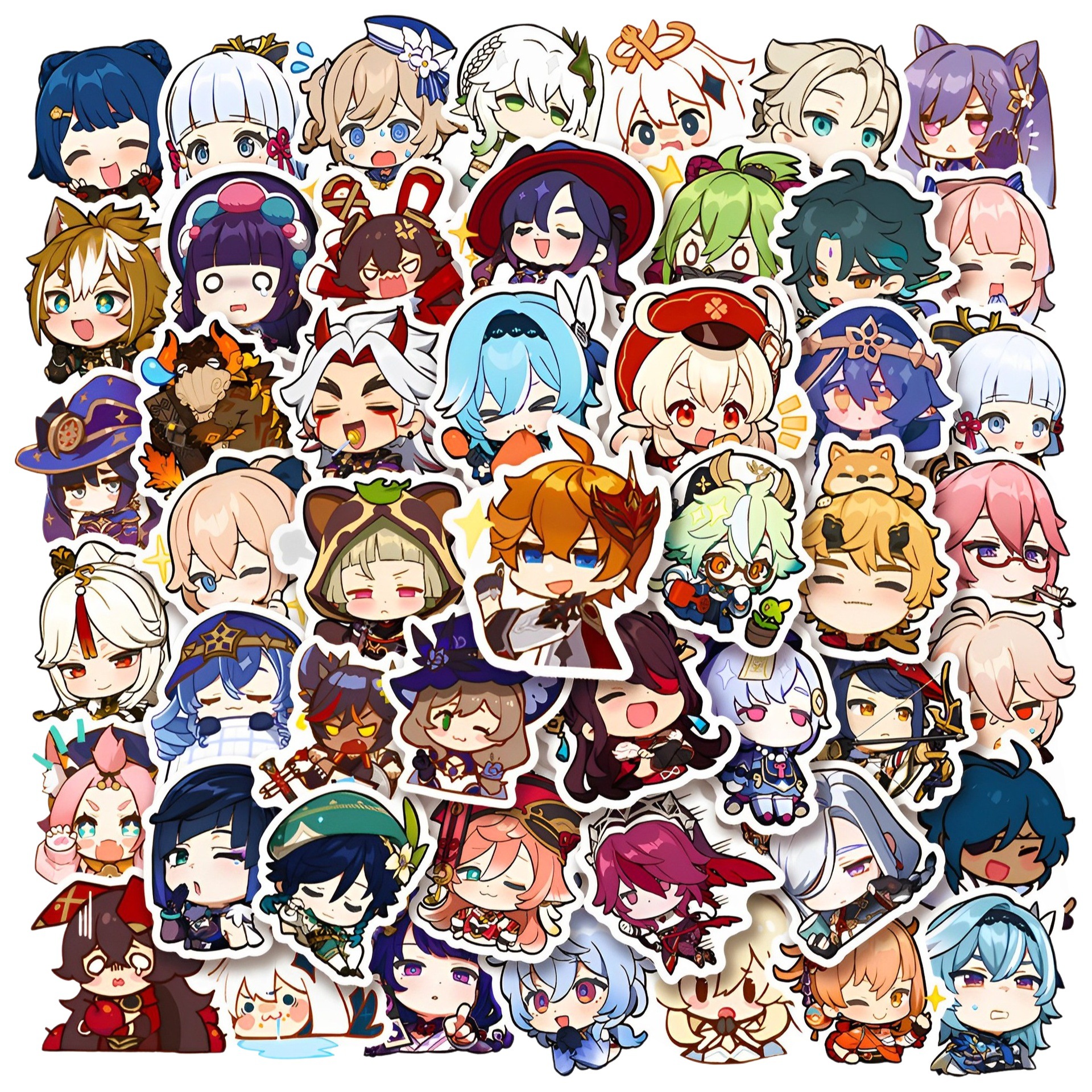 50 Q versión original de la etiqueta del dios, banco de energía, carcasa del teléfono ipad, equipaje, portátil, cuenta de mano, taza de agua, pegatinas impermeables