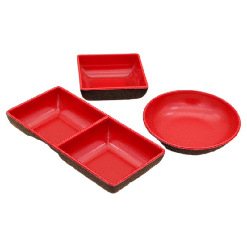 Plato pequeño de melamina, plato para vinagre, plato para condimentos, suministros para tienda de artículos de uso diario de Yiwu, vajilla de melamina, condimentos