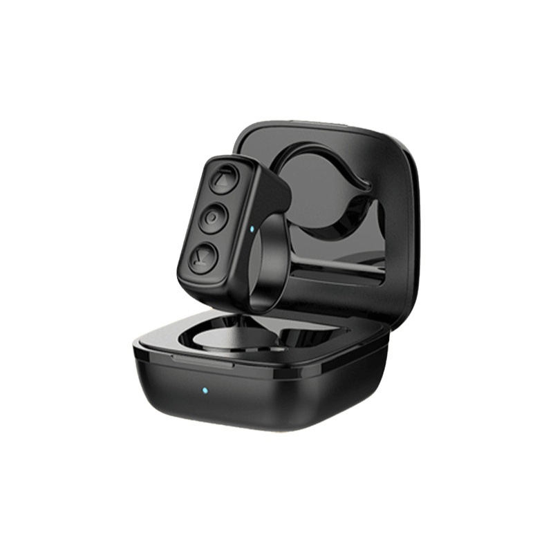 Control remoto Bluetooth para cámara de teléfono móvil TikTok, transfronterizo, con estuche de carga integrado, anillo y volteador de páginas para libros electrónicos.