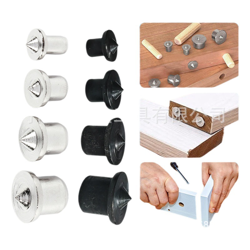 Transfronteriza Placa de posicionamiento de los muebles de madera redonda de madera Tenon Top PIN de madera redonda DIY localizador de madera pin punzón central