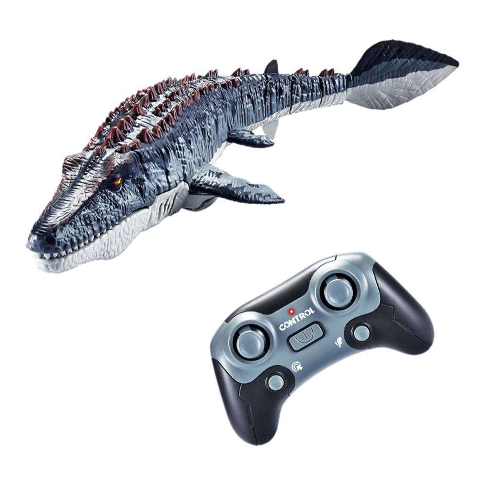 Transfronteriza 2,4g de carga inalámbrica de control remoto simulación de agua de dinosaurio tiburón columpio dragón niño niños juguetes de agua