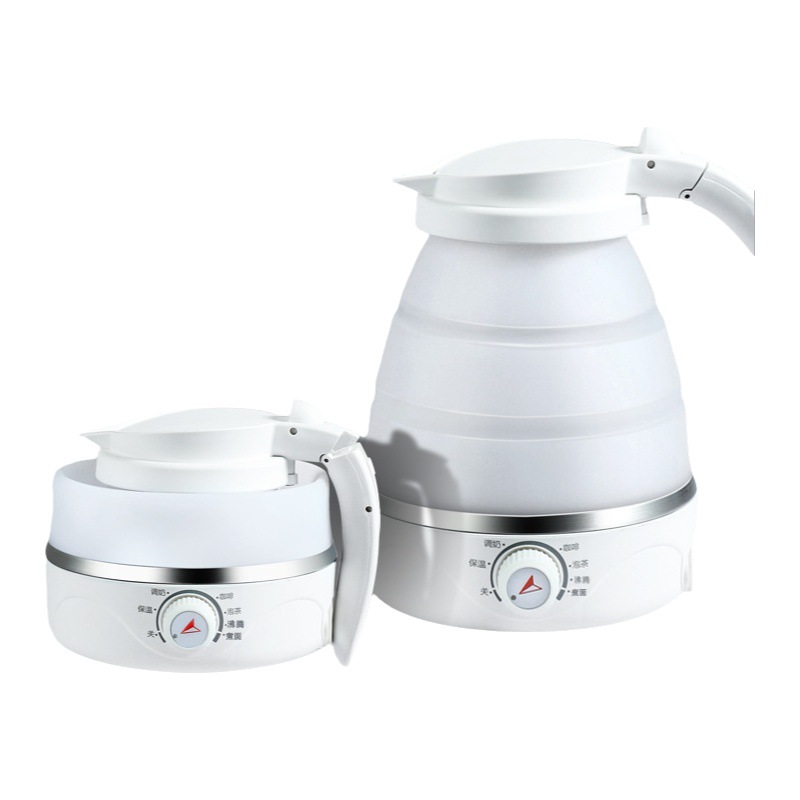 Silicona plegable Hervidor eléctrico hogar portátil hervidor viaje hotel aislamiento ajustable temperatura pequeña caldera