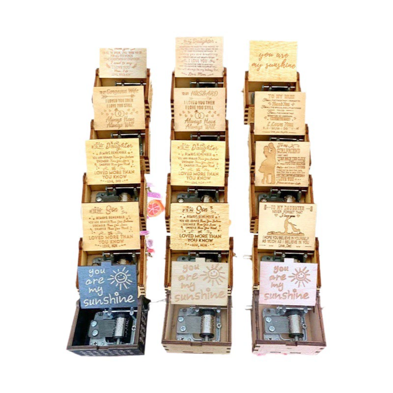 Деревянная музыкальная шкатулка Винтажная резная деревянная музыкальная шкатулка с ручным заводом расписная музыкальная шкатулка Ты мой Солнечный свет музыкальная шкатулка