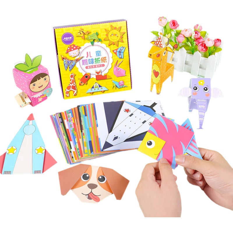 Hecho a mano DIY juguetes educativos para niños jardín de infantes Origami 3-6 años de edad juguetes de enseñanza entrega transfronteriza regalos para bebés
