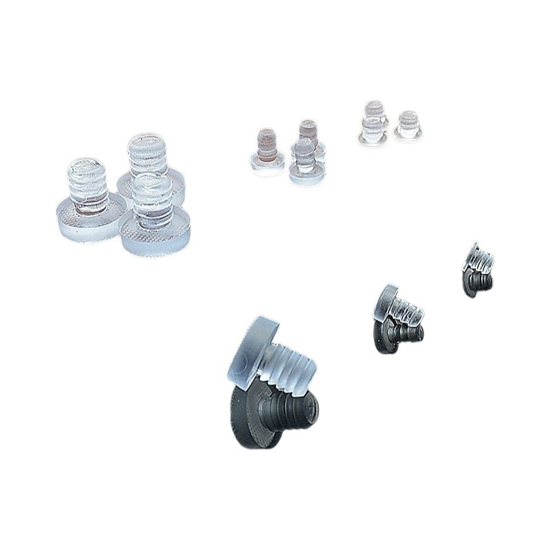 Baimi partículas de goma transparente suave anti-colisión agujero de partículas enchufe pie clavo tubo enchufe estante pie almohadilla polvo enchufe