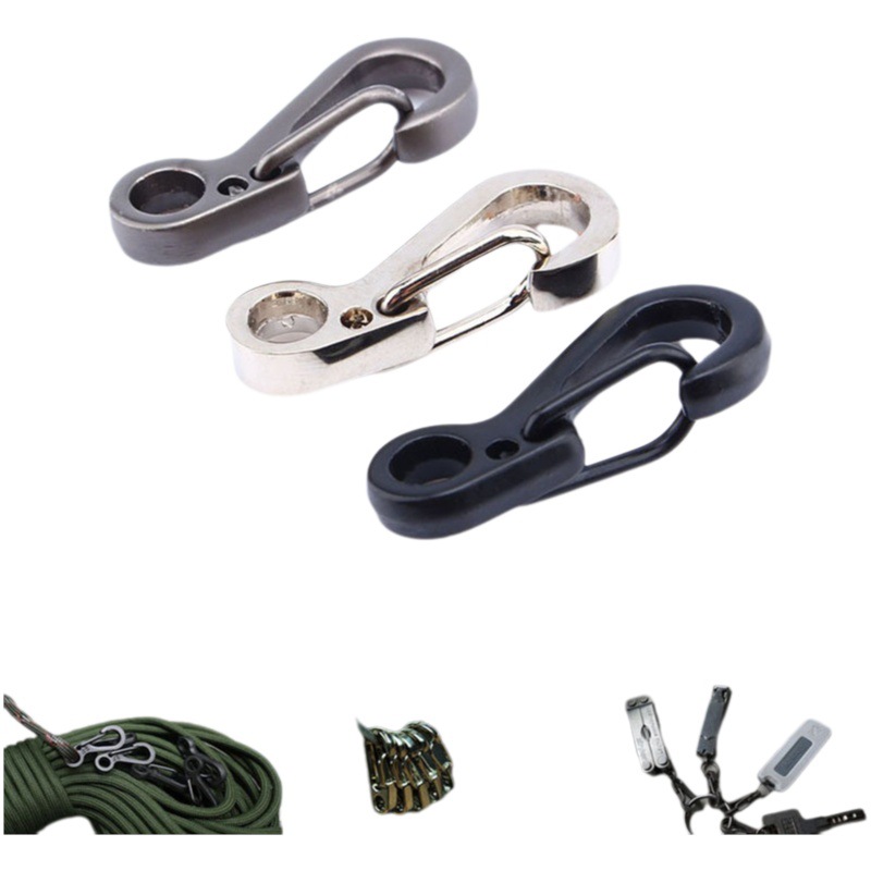 Clásico simple mini primavera colgando hebilla rápida llavero EDC equipo SF mini gancho