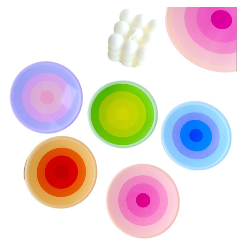 Simple estilo ins acrílico espesado aromaterapia aislamiento posavasos decoración regalo cafetería Internet celebridad fotografía carretera