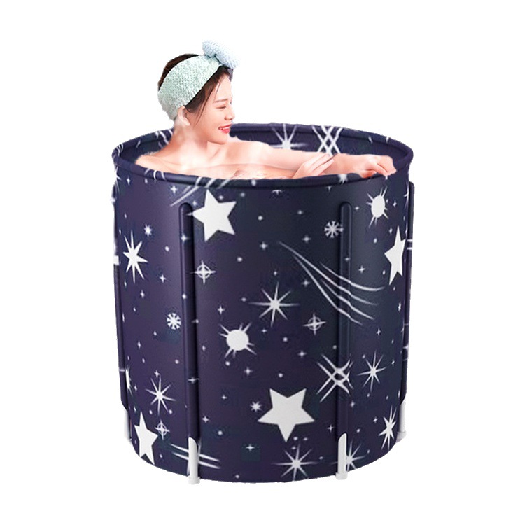 Hogar adulto plegable Cubo de baño de cuerpo completo Cubo de baño de algodón grande sudor humeante Cubo de baño puede almacenar niños Cubo de baño