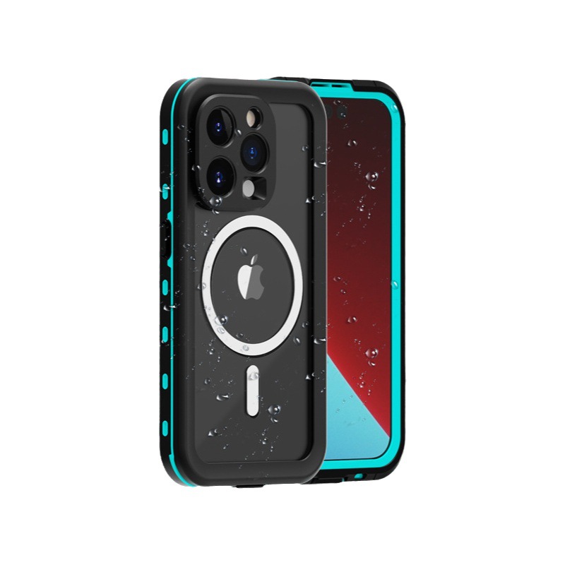 Red Pepper para iPhone15 funda impermeable para teléfono móvil MagSafe magnético Apple 14ProMax protección de buceo