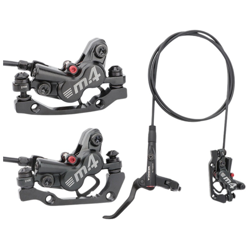 MEROCA M4 cuatro pistones Freno de aceite disco de aceite de bicicleta de montaña freno de disco de presión de aceite MT420