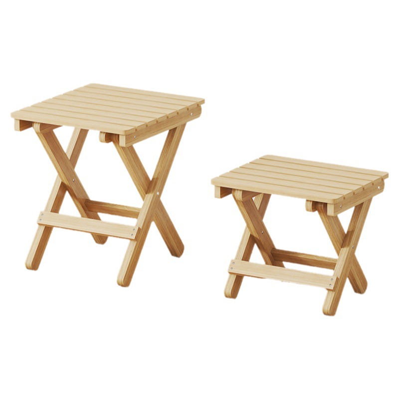 Taburete plegable para el hogar de madera maciza al aire libre portátil silla simple taburete de banco pequeño taburete de cambio de zapatos de plástico