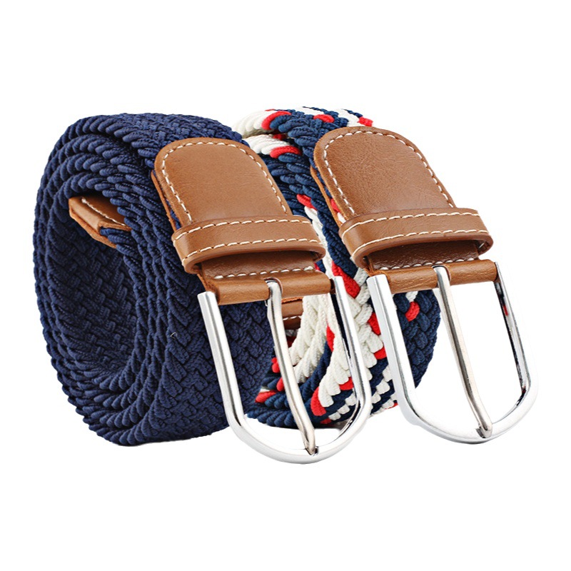 Cinturón Elástico de Tejido, con Hebilla, Unisex, Estilo Casual