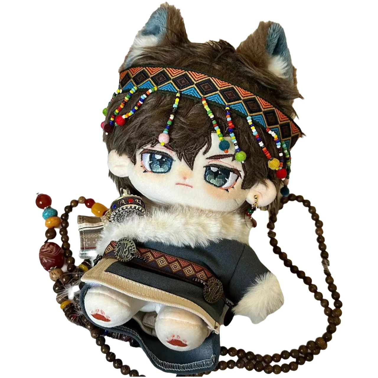 [En stock al por mayor] 20cm no atributo en stock ropa de muñeca de algodón ropa Xizanga traje étnico 20cm ropa de muñeca