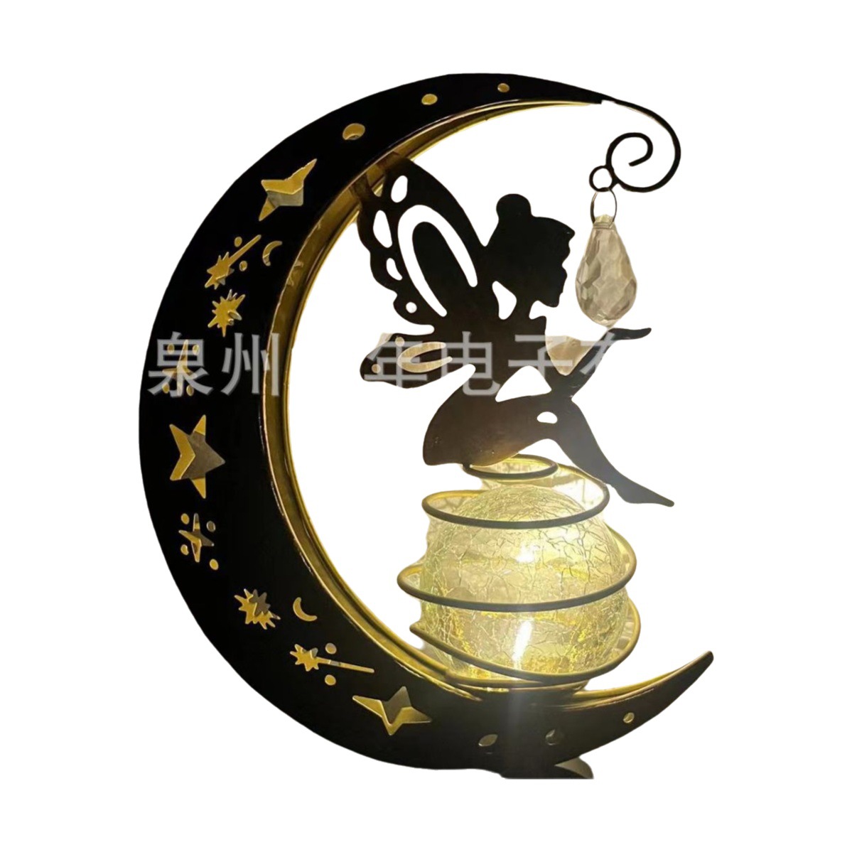 En stock Amazon lámpara solar Luna de hadas tierra enchufe al aire libre jardín decorativo lámpara al aire libre lámpara impermeable lámpara de césped