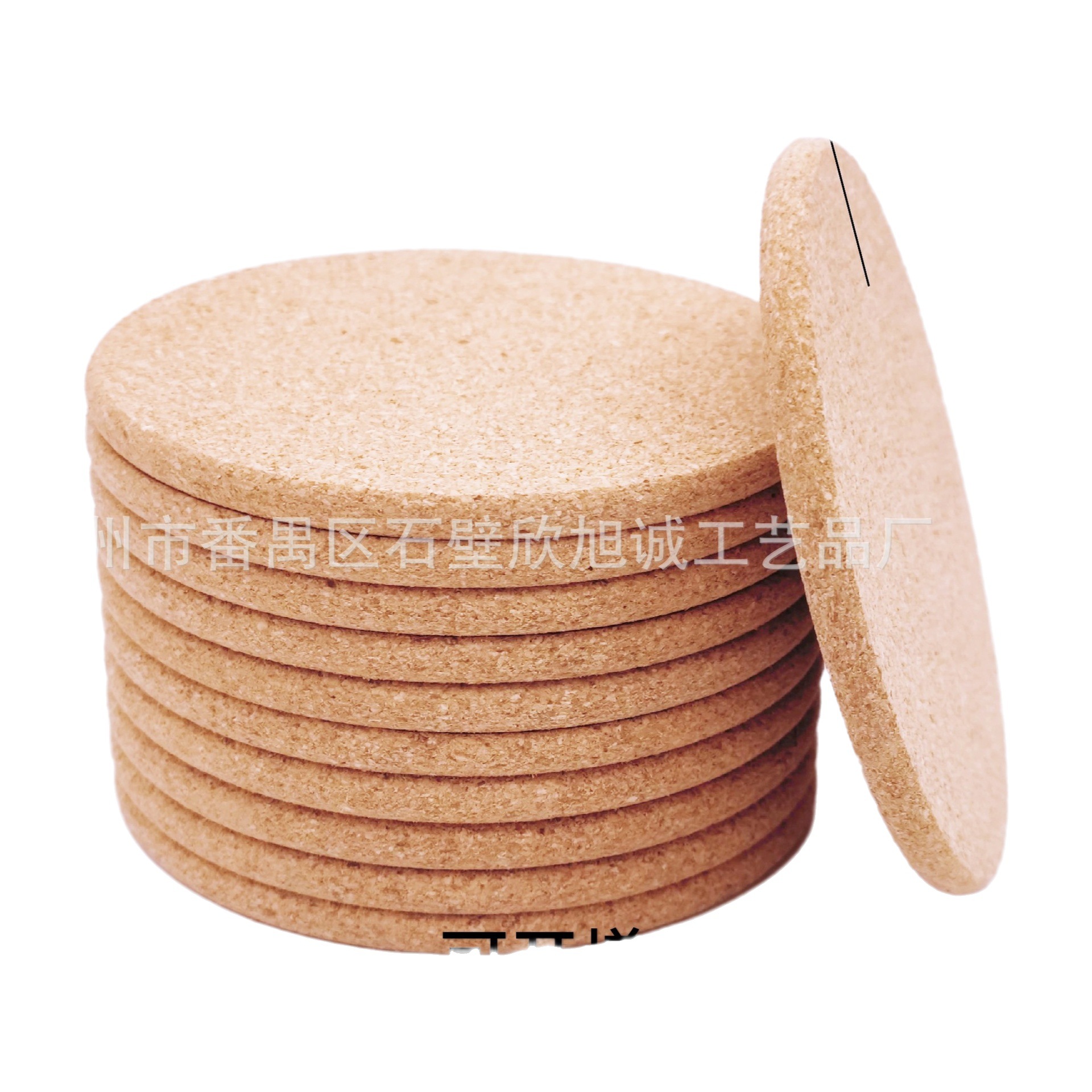In Stock, Round, Rounded Edges, Cork Insulation Pad, Cross-Border Hot-Selling Cork Coaster, Can Add Printed Logo