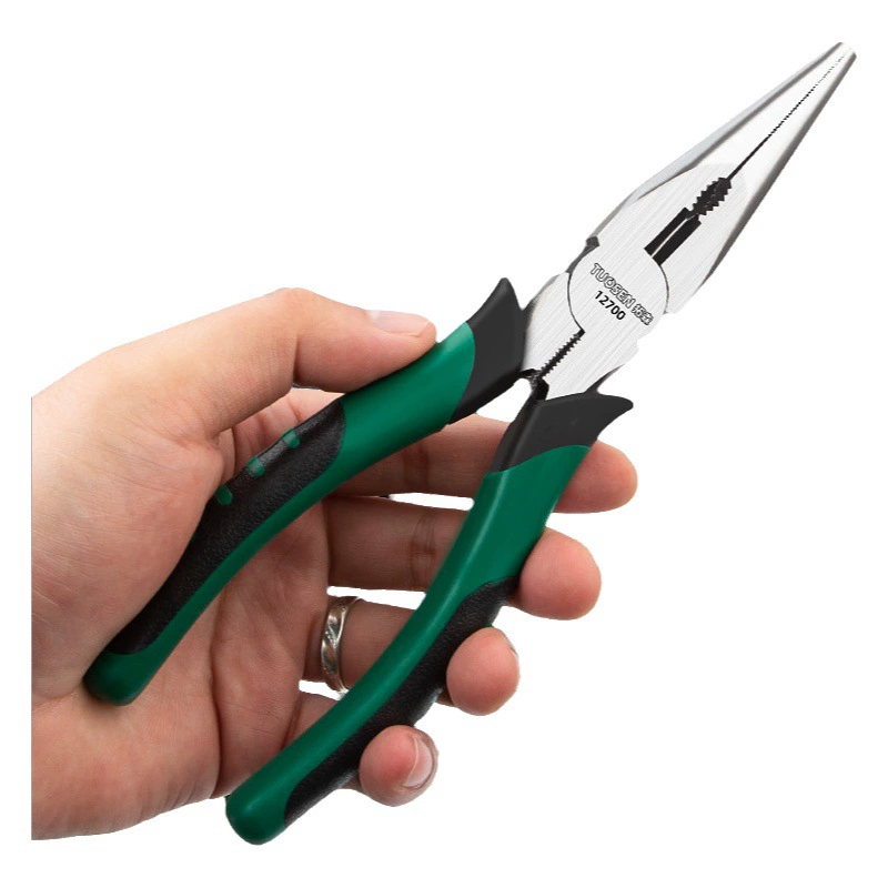 Плоскогубцы с игольчатым носом из кожи тигра 6inch многофункциональные плоскогубцы ручной работы 8inch кусачки диагональные плоскогубцы игольчатые плоскогубцы аппаратные инструменты