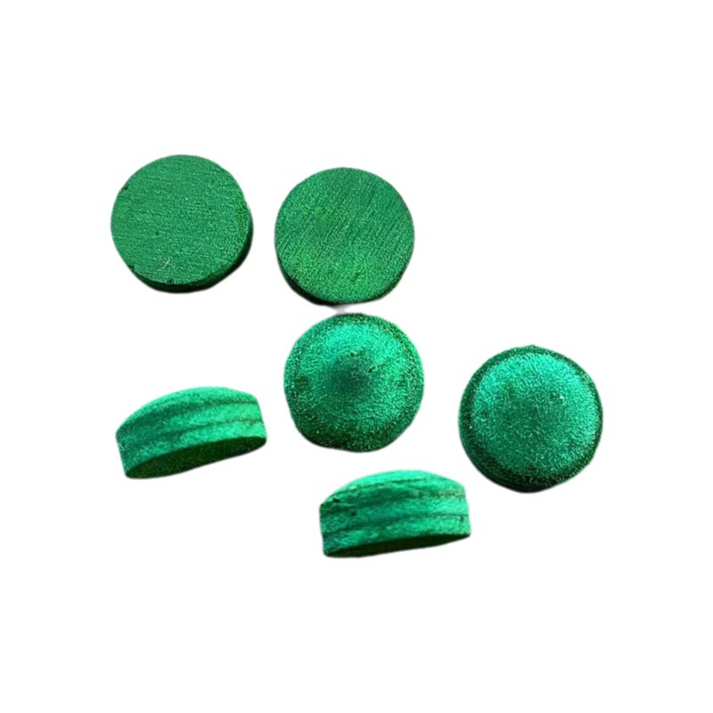 Cabeza de cuero verde 9,5mm 11mm multi-capa de piel de vaca de cuero verde cabeza de billar Varilla masculina universal de cuero cabeza Al Por Mayor