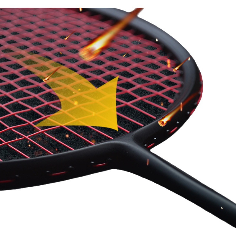 Badminton Racket Full Carbon Ultra-Light 72g Professional Training Family General-Purpose Adult Badminton Racket Single Racket Men's Wholesale