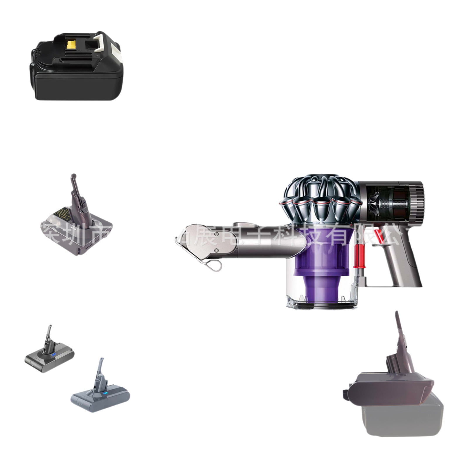 Convertidor para Aspirador Dyson DYSON V6V7V8V1031A/B Batería de litio 18V-24V Interrotor