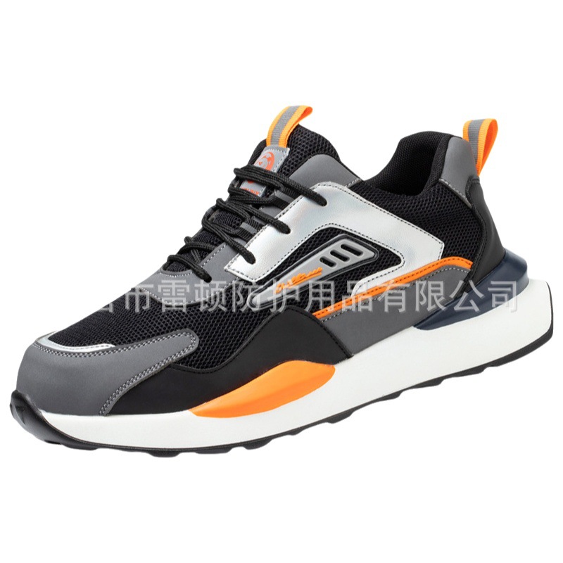 Zapatos de protección laboral preferidos transfronterizos anti-Smashing anti-piercing transpirable suave Four Seasons zapatos de protección antideslizantes zapatos de trabajo zapatos de seguridad