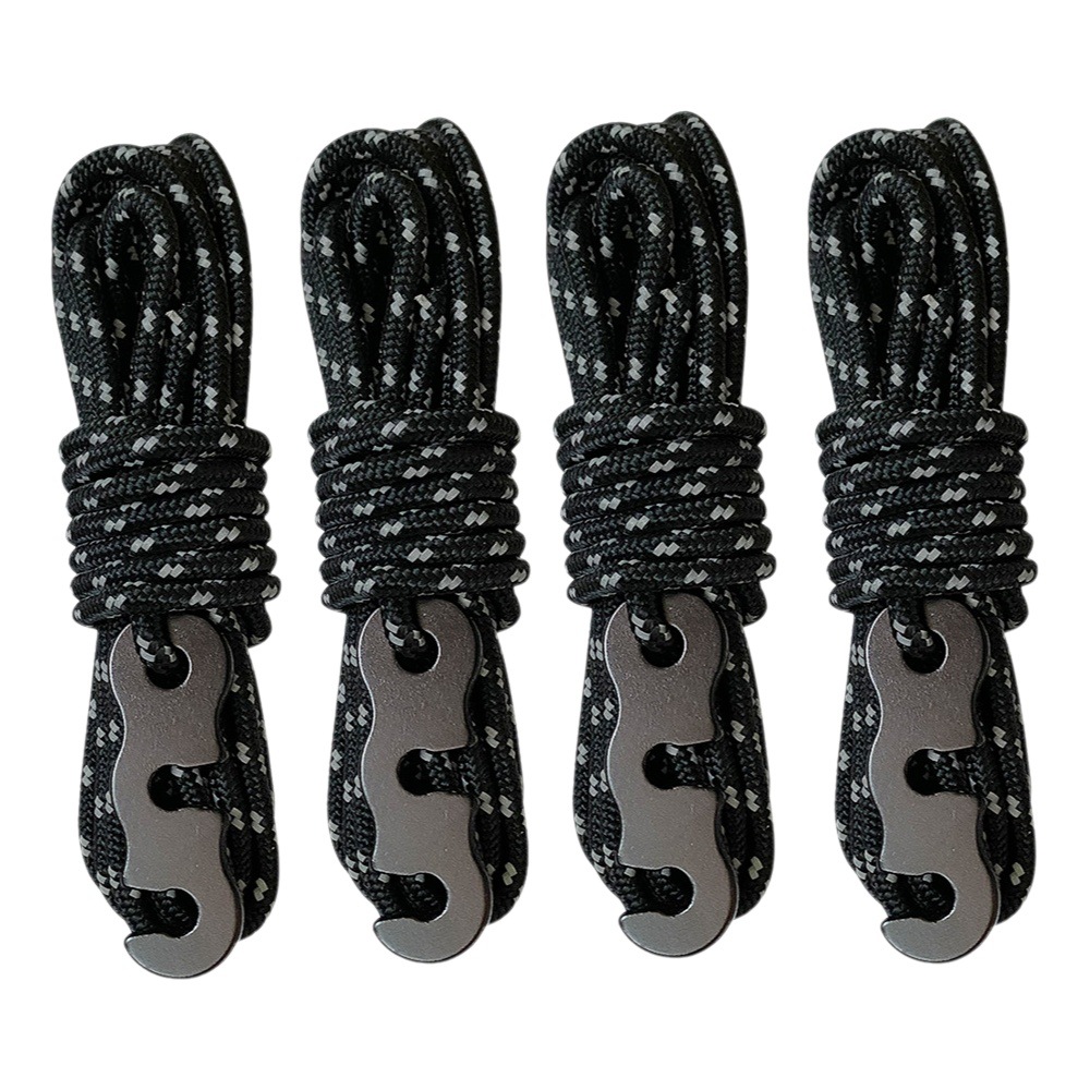 Cuerda de tienda al aire libre cuerda reflectante cuerda dosel cuerda reforzada a prueba de viento hebilla carpa cuerda de viento fija carpa cuerda de viento hebilla