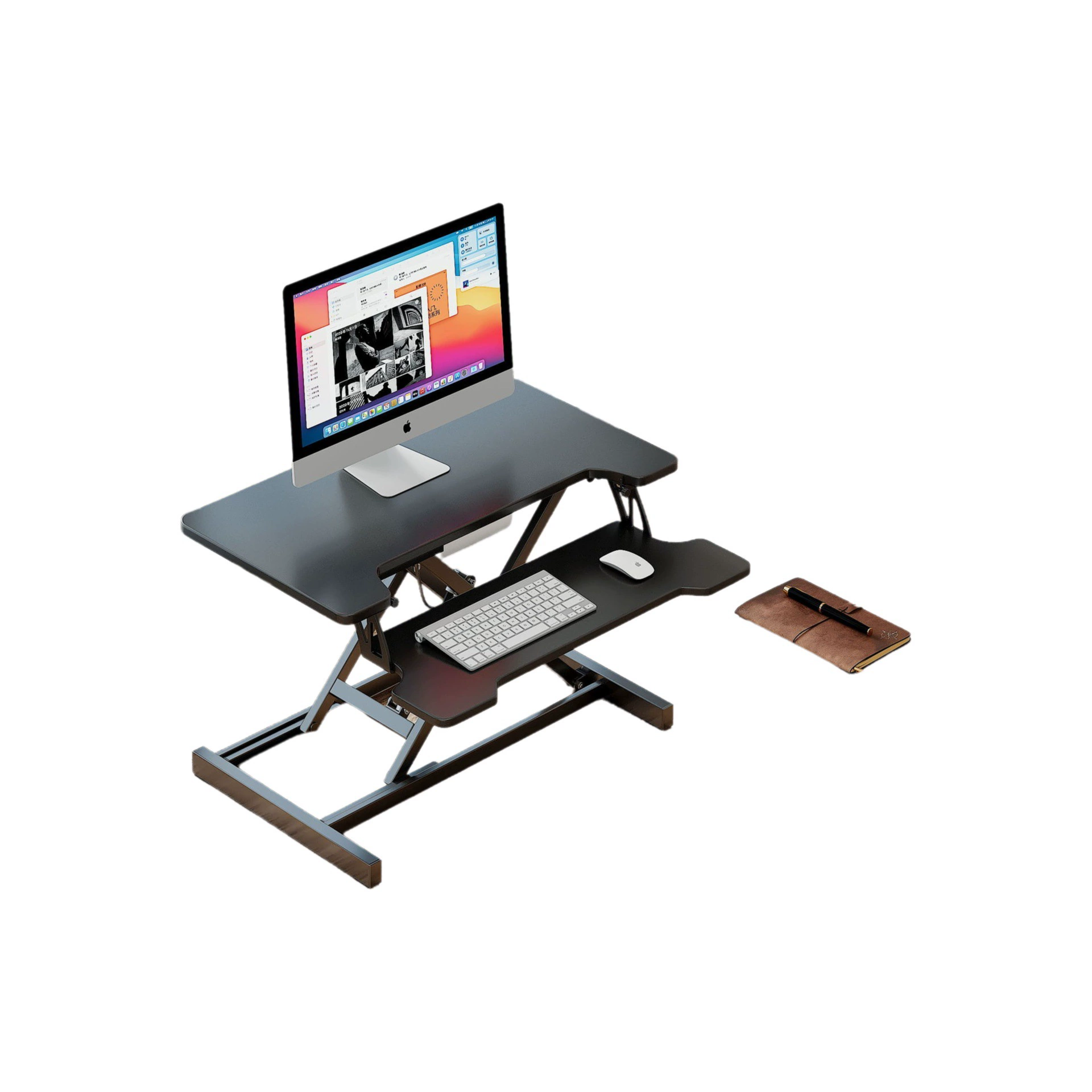 Стоящий стол поднимаясь Таблица тетради Складного Столика стола компьютера пневматическим повышенная рабочим столом