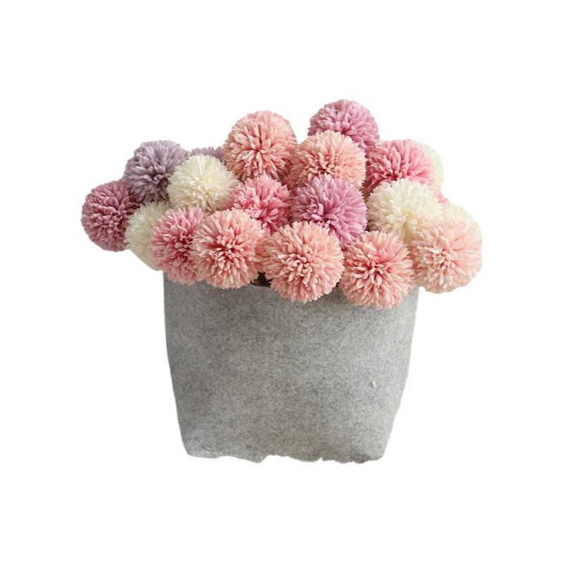 Decoración del hogar flor de la boda flor artificial diente de león Jacinto conjunto de flores de plástico flor falsa Hortensia Tenis de Mesa crisantemo