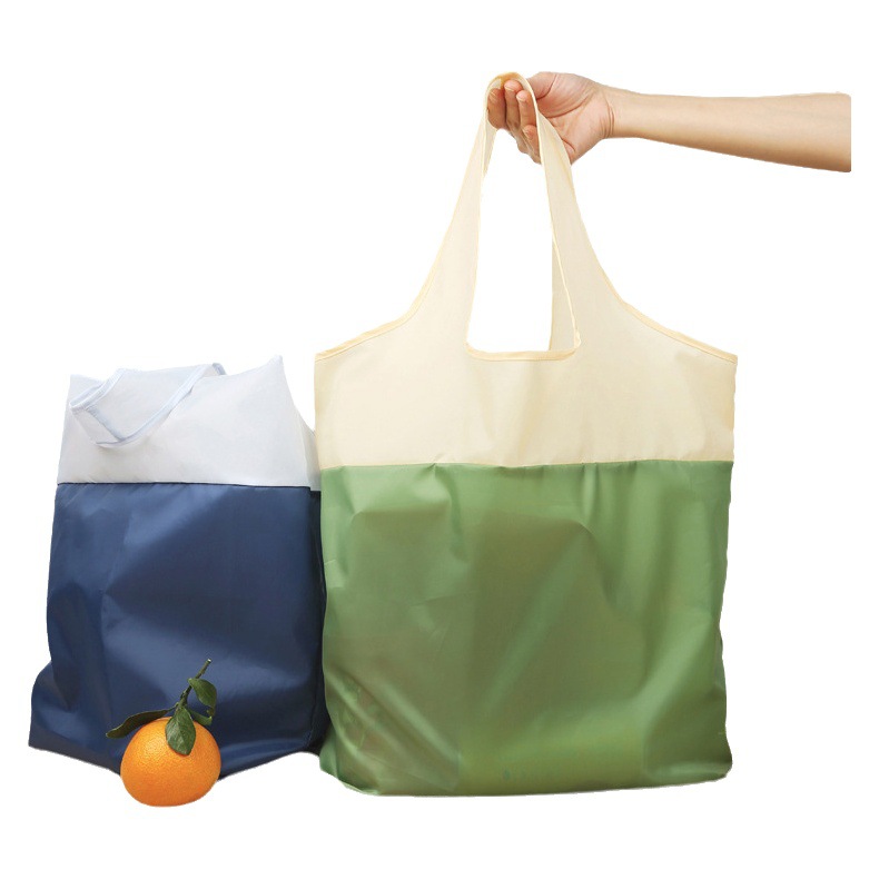 Reciclado impermeable bolsa de compras de protección del medio ambiente portátil plegable bolsa de compras bolsa de almacenamiento bolsa de tela de gran capacidad