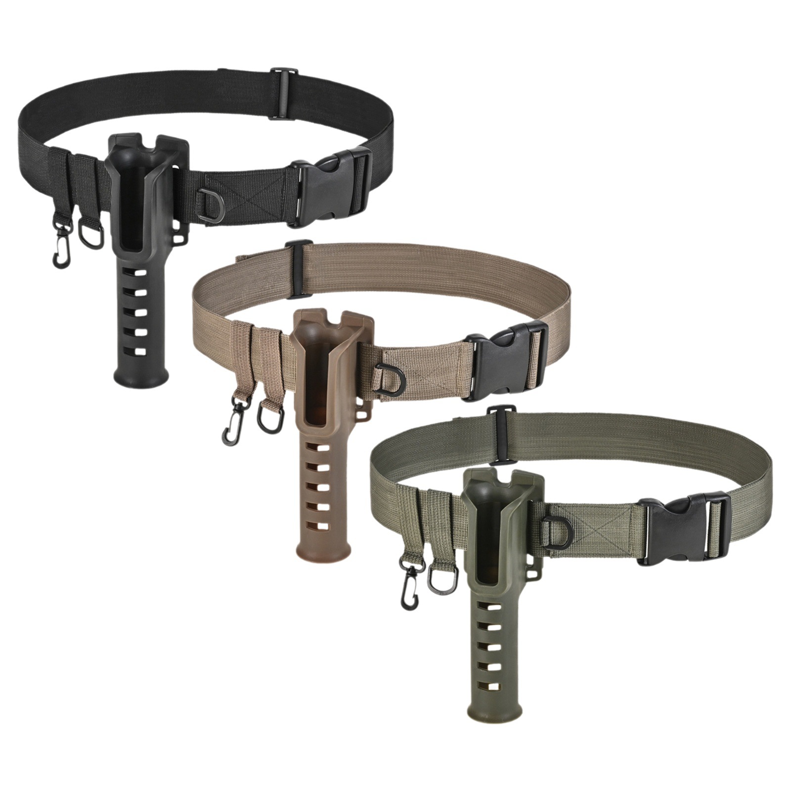 28189 CODEK [fishing rod belt bracket] Luya rock fishing waist hanging plug rod tube holder fishing gear hanging buckle