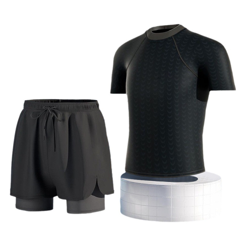 Swimming Trunks Men's Anti-embarrassment Loose Quick-drying Men's Swimming Trunks Flat-angle Swimsuit suit Beach Pants Hot Spring Swimming Equipment