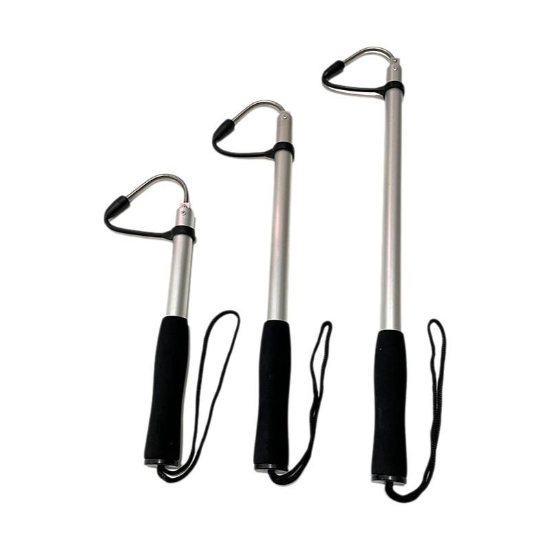 Telescópica aleación de aluminio gancho de pesca Pesca telescópica gancho telescópico aleación de aluminio gancho de acero inoxidable gancho telescópico Dispositivo de pescado al por mayor