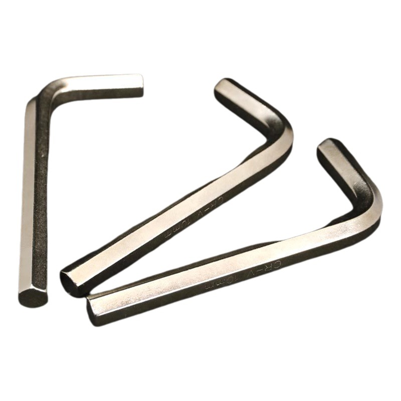 Llave hexagonal niquelada de 0.7-36 mm de la marca Weihao, venta al por mayor de una sola pieza, métrica, en forma de L, 7 llaves pequeñas de cabeza plana hexagonal