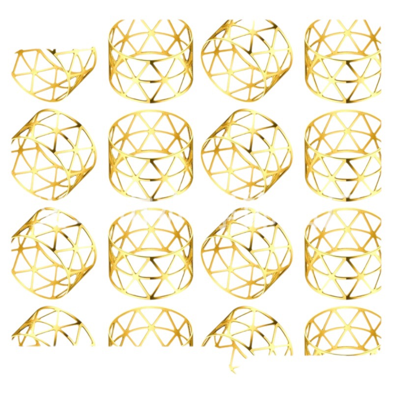 Venta caliente transfronteriza nueva hebilla de servilleta diseño simple anillo de servilleta de metal suministro directo de fábrica anillo de servilleta de placa de hotel